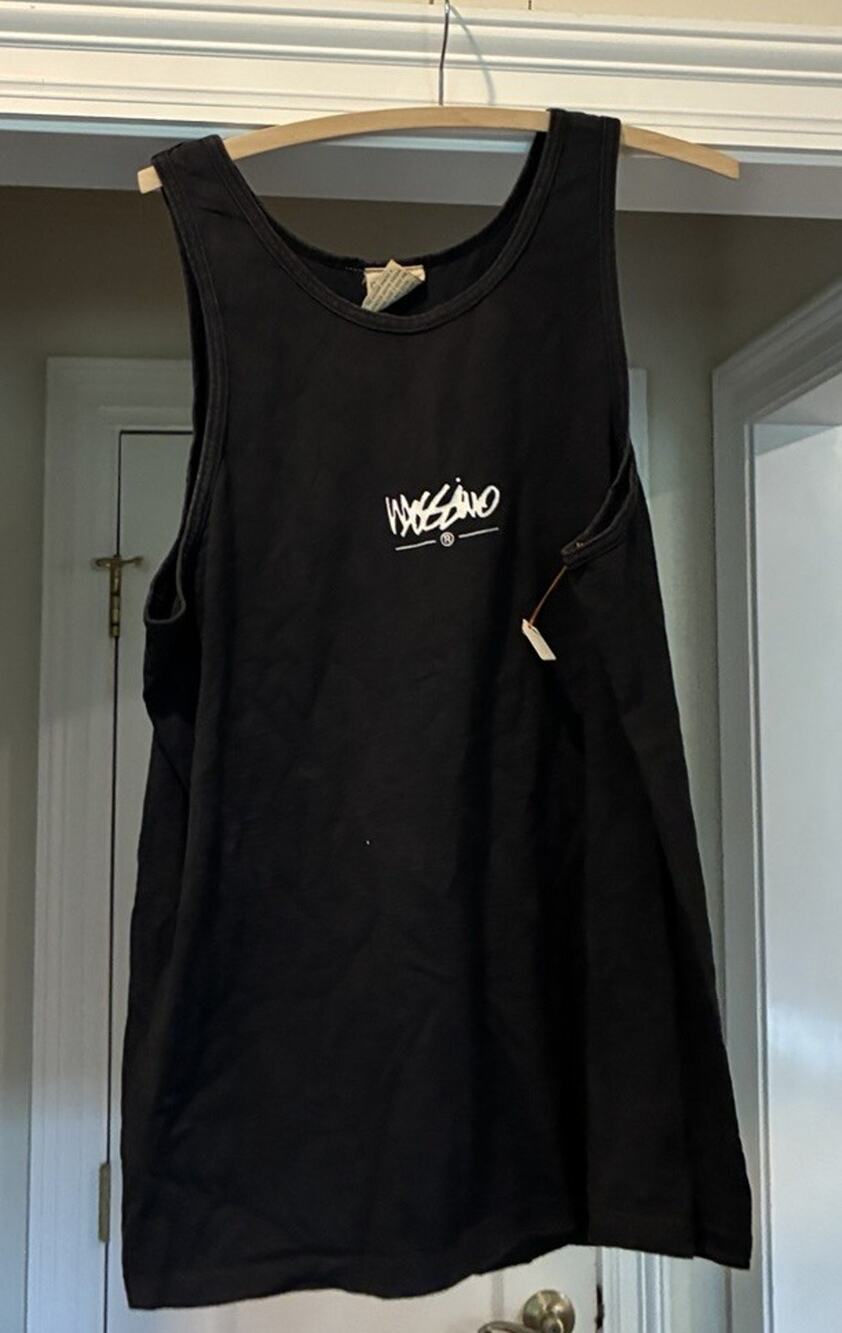 HOM5027 Massimo Vintage Black Muscle Shirt, size medium, athletic, limited